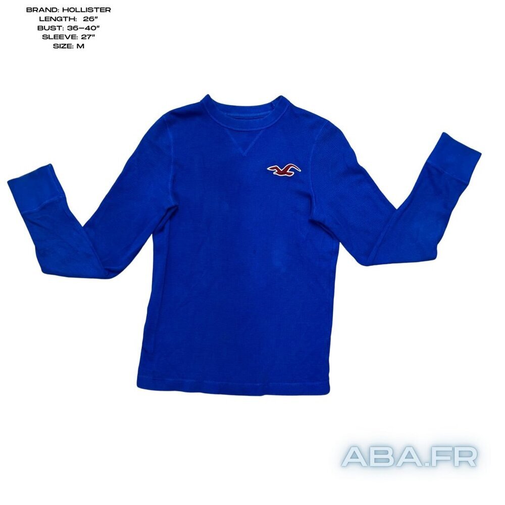Bright Blue Hollister Thermal in Great Condition Size M Unisex